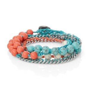 Chloe + Isabel Multicolor Beaded Bracelet Convertible Necklace